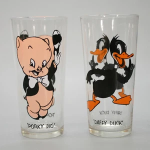 Gafas vintage 1973 Porky Pig Daffy Duck Looney Tunes Pepsi Warner Brothers - Imagen 1 de 9
