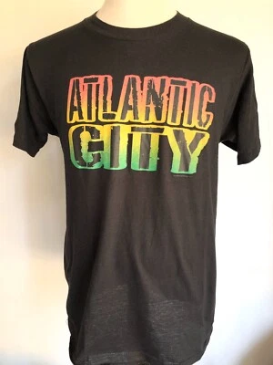 Camiseta ATLANTIC CITY NUEVA JERSEY Vintage Años 80 Turista Hombre JERZEES Talla Grande Foto 1 de 4