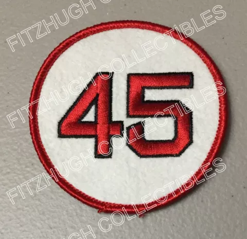 PEDRO MARTINEZ BOSTON RED SOX RETIRED 2004 JERSEY NUMBER 45 QUALITY PATCH Cover