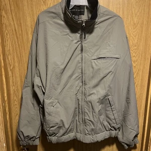 Croft And Barrow Mens Fleece Lined Jacket. Size Large. Olive - Picture 1 of 5