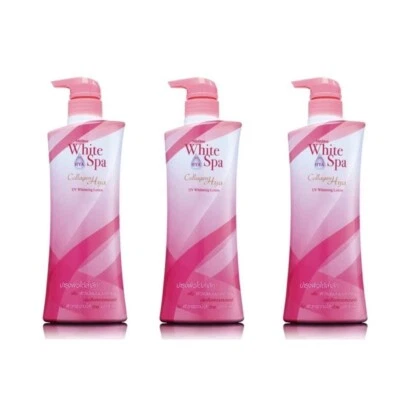 Loción 3x400ml Cuerpo Piel Mistina Blanco Spa Colágeno HYA Blanqueador Hidratante Foto 1 de 4