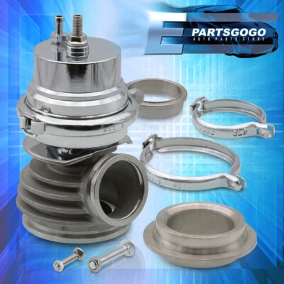 Universal 50mm V Band Flange Psi Turbo Aluminum External Wastegate Chrome Foto 1 de 4