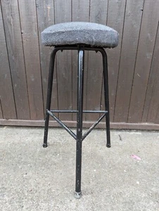 60er Vintage Barhocker Metall Sessel Hocker Stuhl Barstuhl Mid Century 60s 4 - Bild 1 von 10