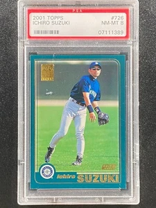 2001 Topps Ichiro Suzuki RC PSA 8 Seattle Mariners (skuffed slab) - Bild 1 von 1