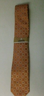 Corbata Stafford para hombre - naranja - 100 % seda - talla única Foto 1 de 4