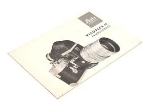Instrucciones Leica Leitz Visoflex II - Distribuidor del Reino Unido - Imagen 1 de 2