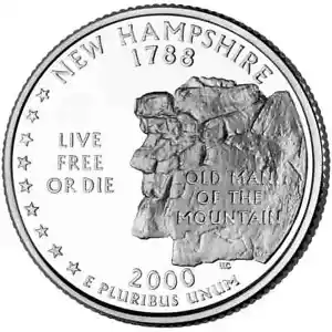 2000 D New Hampshire State Quarter Uncirculated US Mint - Picture 1 of 2