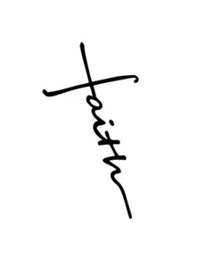 Faith Cross Christian God Jesus Vinyl Car Truck Vinyl Decal Window Sticker Bible - Picture 1 of 1