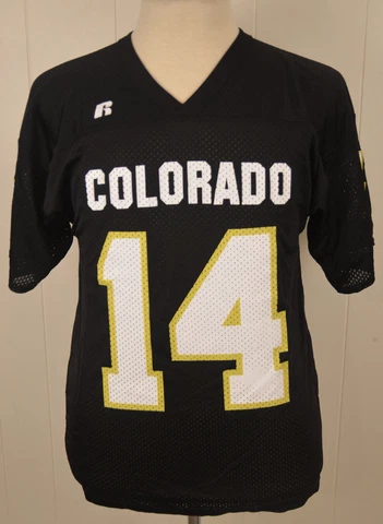 Russell Athletic Colorado Buffaloes CU Buffs #14 Football Jersey Youth XL Black Cover