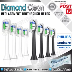 💎 DIAMOND CLEAN 💎 Philips Sonicare Electric Toothbrush Replacement Brush Heads - Picture 1 of 20
