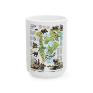 North America - Age of Dinosaurs (1993) (Map) White Coffee Mug - Picture 1 of 9
