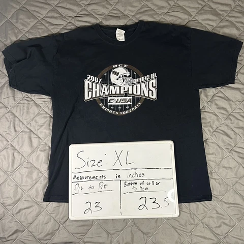 Vintage UCF Knights Shirt Mens Extra Large Black Orlando Florida Football Champs Cover