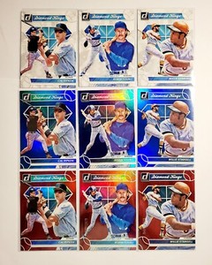 2023 Panini Donruss Diamond Kings, Blue Holo & Red Holo #'d Version YOU PICK!