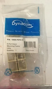 Dynacom 6 Port Decor Mounting Frame 10600-PDF6-IV Ivory (Lot of 5) - Picture 1 of 3