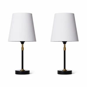 Set of 2 x Stick Mini Table Lamp Black (Includes LED Light Bulb) - Threshold - Picture 1 of 5