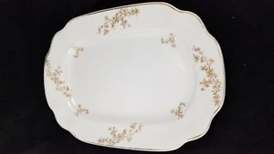 ANTIQUE ROYAL PATENT IRONSTONE 16" FLORAL PATTERN PLATTER WOOD & SON ENGLAND - Picture 1 of 8