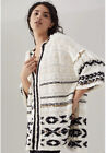 Anthropologie Margot Fringed Poncho Coins Embellished Sweater XS/S  $188