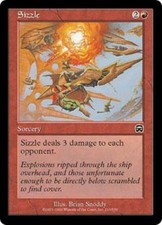 WOTC MtG Mercadian Masques Sizzle (C) (Foil) NM