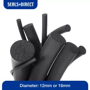 Erweiterte Neoprenkordel - Gummischwammdichtung - 12 mm oder 16 mm Durchmesser - 10 m Länge - Bild 1 von 3