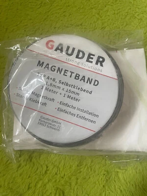 Gauder Magnetband einseitig selbstklebend mit speziellem Schaumstoff-Kleber NEU - Bild 1 von 2