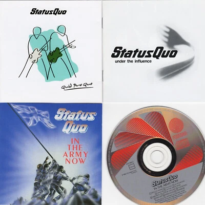 STATUS QUO CD LOT OF 3 QUID PRO QUO + UNDER THE INFLUENCE+ IN THE ARMY NOW MINT - Image 1 of 4