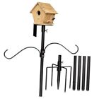 Bird House Pole Kit 80inch - Universal Metal Bird Feeders Pole Mount Set with 