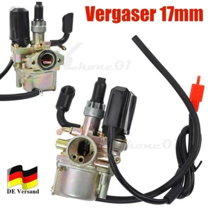 Vergaser für Peugeot Speedfight 1 2 AC LC Vivacity 50cc 2-Takt 17mm mit E-choke - Bild 1 von 13