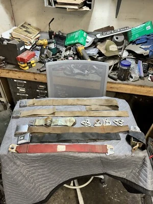 1940’s 1950’s 1960’s Vintage LOT seat Belts Accessory Hot Rod aircraft Bomber - Image 1 of 4