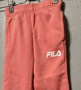 Fila Girls Pink Fleece Joggers - Picture 1 of 8