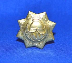 Bulgarische FEUERWEHR & RETTUNGSKOKARDE Mütze kleines Abzeichen Mod. 90er Jahre - Bild 1 von 2