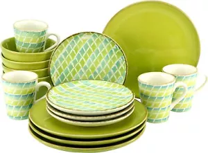 Creatable 22892 CORDOBA Geschirrset Kombiservice 16 tlg Steingut Tafelservice - Bild 1 von 6