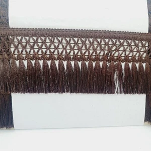 1m 9cm drop brown Tassel Fringe / Fringing Trim lace trimming - Picture 1 of 1