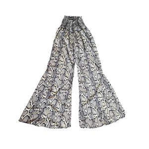 Show Me Your Mumu Animal Print Python Snake Skin Flare Palazzo Pants - Women’s S - Picture 1 of 7