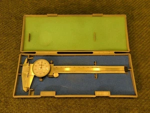 Mitutoyo Dial Caliper 6" Calibrated 505-637-50 .001" Japan - Picture 1 of 14