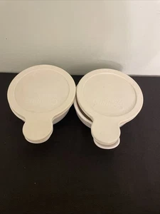 Lot Of 2 Corning Ware GRAB-IT White Dishes With Lids - Picture 1 of 7