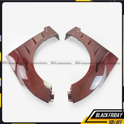 For Hyundai Veloster 11-17 Vented Front Fender Mudguards Red Carbon Fiber Foto 1 de 4