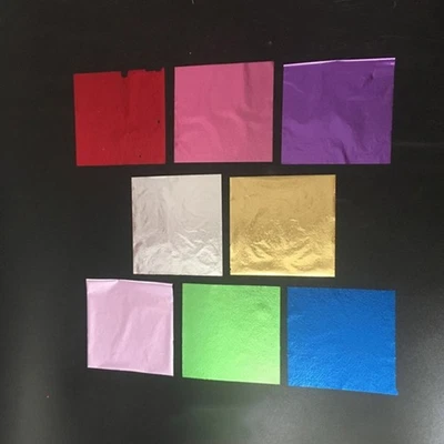  400 Pcs Metallic Leaves Wall Decors Ceiling Decorations Imitation Gold Leaf - Image 1 of 4