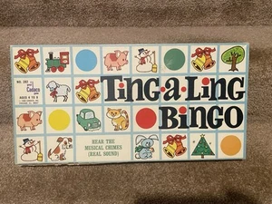 Vintage 1968 Cadaco Ting A Ling Bingo Game Musical Chimes - Picture 1 of 10