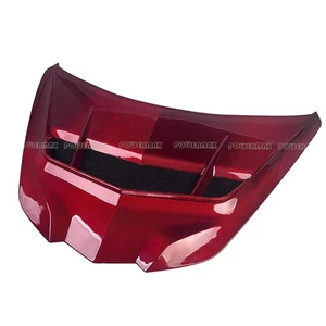 ZR1 Style Red Carbon Fiber Hood Fit for Chevrolet Corvette C8 Z51 Z06 Bonnet - Picture 1 of 9
