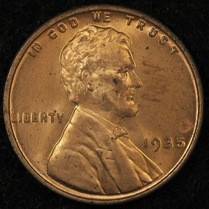 1935 BU Red/Brown Lincoln Cent 💫Original Surfaces💫 (25-093) - Picture 1 of 4