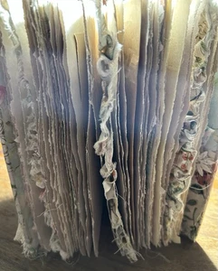 New Handmade Floral Junk Journal. Hardcover Fabric Covered - Picture 1 of 11
