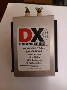 Used DX Engineering Maxi-Core Balun Model BAL200-H10-A-200-50ohms.1.8-30mhz 5kw. - Photo 1/7
