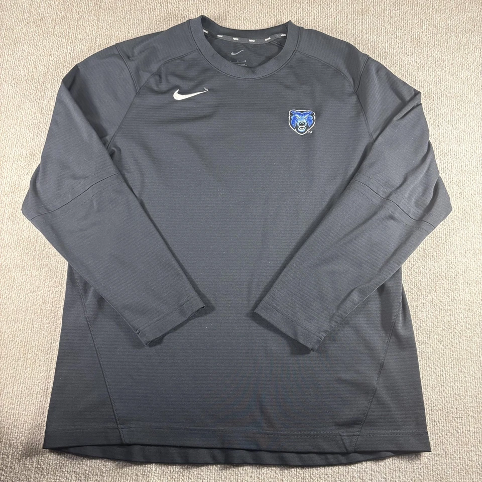 Memphis Grizzlies Shirt Mens Large Black Nike Dri-FIT NBA Basketball Long Sleeve - Image 1 of 4