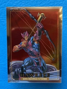 2024 Skybox Marvel Masterpieces 92 Platinum Hawkeye #34 - Bild 1 von 2