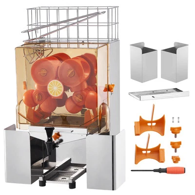 Commercial Orange Juicer Machine 120W Juice Squeezer Extractor Water Tap - Image 1 of 4