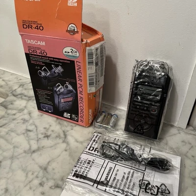 Tascam DR-40 Linear PCM Digital Linear Recorder  NEW !  With SD Cards - Image 1 of 4