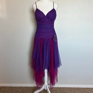 Vintage mesh asymmetrical dress - Picture 1 of 8