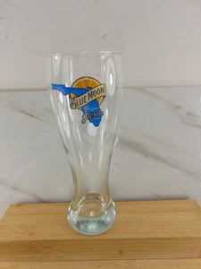Blue Moon Limitiert "FLORIDA" 16 Unzen Bierglas Brandneu 8 Zoll Groß ERSTAUNLICHER ZITRUS - Bild 1 von 4
