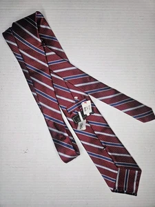 Nuevo con etiquetas Jos. A. Corbata larga a rayas rojas Bank Reserve Collection 66" - Imagen 1 de 4