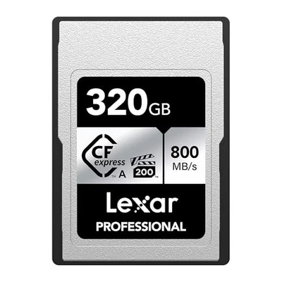Lexar Professional CFexpress Type A Card Silver Series 320GB Max Read 800MB/s - Image 1 of 4